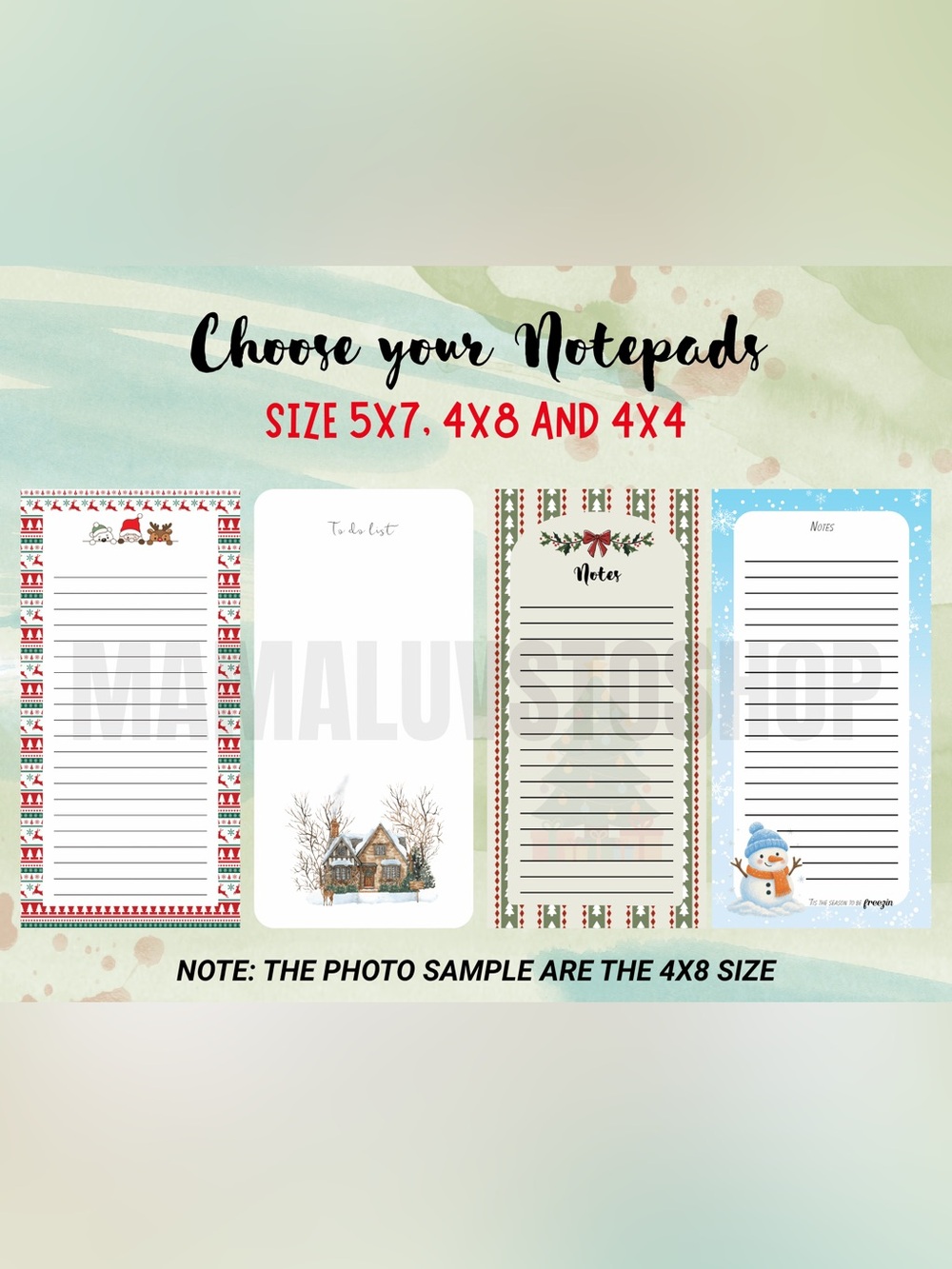 Christmas Notepads SET